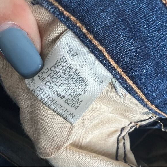 Rag & Bone x Intermix Capri Distressed Jeans Denim 25 - Picture 14 of 15